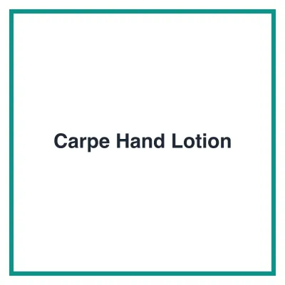 Carpe Hand Lotion - antiperspirant for hyperhidrosis